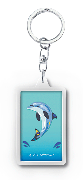 Pete Cromer 3D Keychain - Dolphin