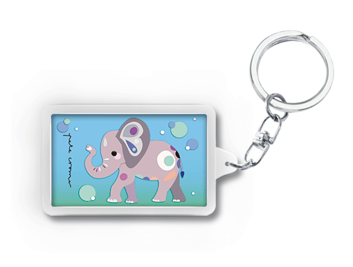 Pete Cromer 3D Keychain - Elephant