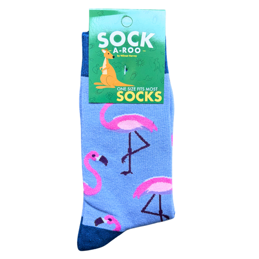 Sock-a-Roo Socks (Adult Size) - Flamingo