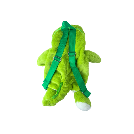 Plush Alligator Backpack - Green