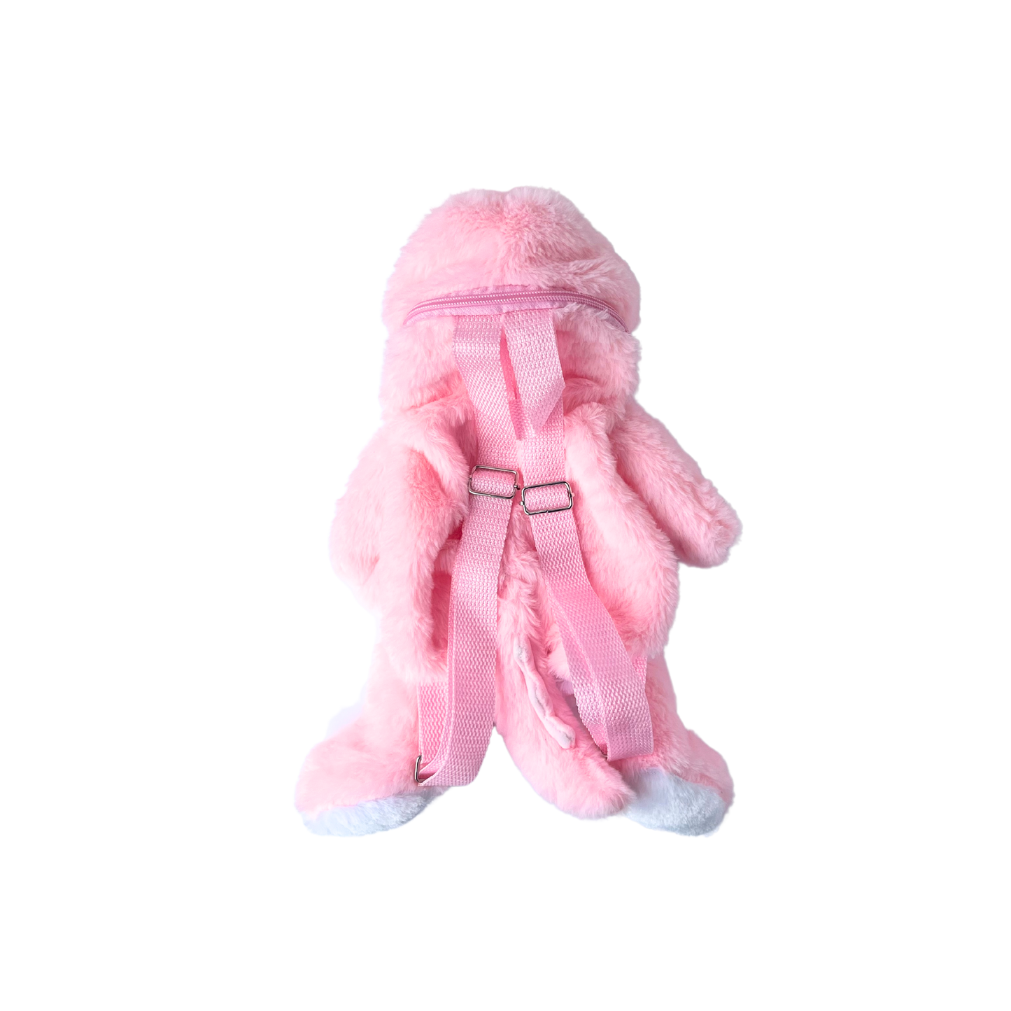 Plush Alligator Backpack - Pink