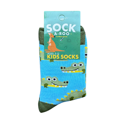 Sock-a-Roo Socks (Youth Size) - Alligator