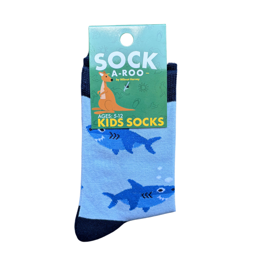 Sock-a-Roo Socks (Youth Size) - Shark
