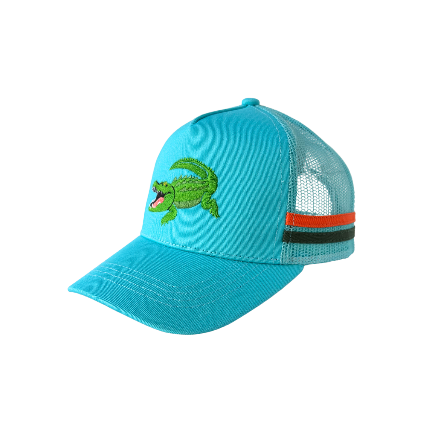 Youth Trucker Cap - Alligator Aqua