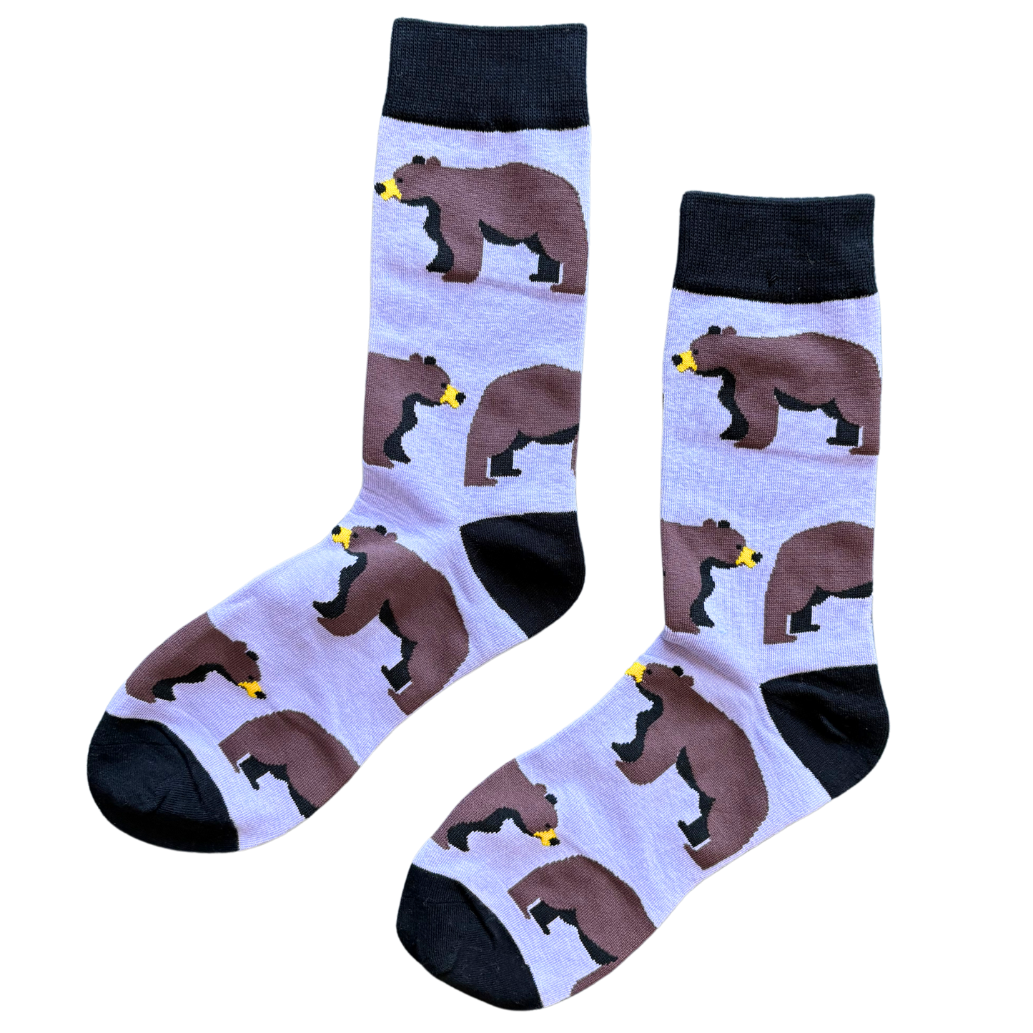 Sock-a-Roo Socks (Adult Size) - Black Bear