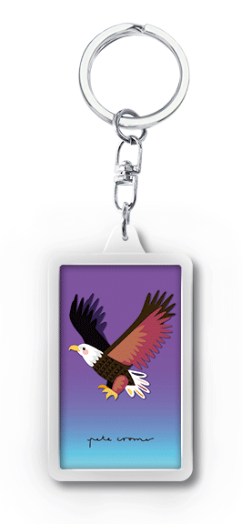 Pete Cromer 3D Keychain - Bald Eagle