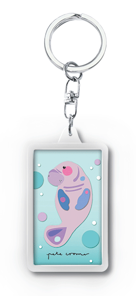 Pete Cromer 3D Keychain - Manatee