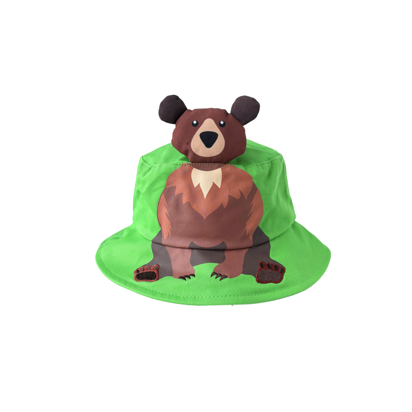 Kid's Brown Bear Bucket Hat