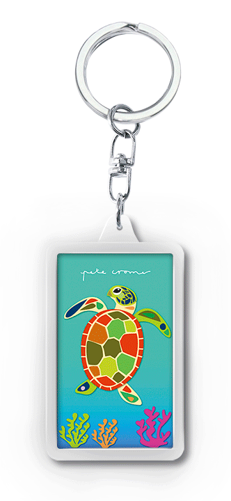 Pete Cromer 3D Keychain - Turtle