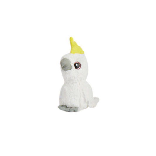 Plush Big Eyed Cockatoo