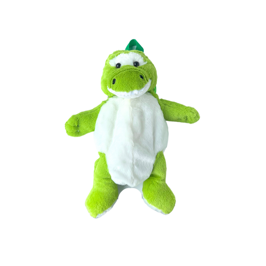 Plush Alligator Backpack - Green