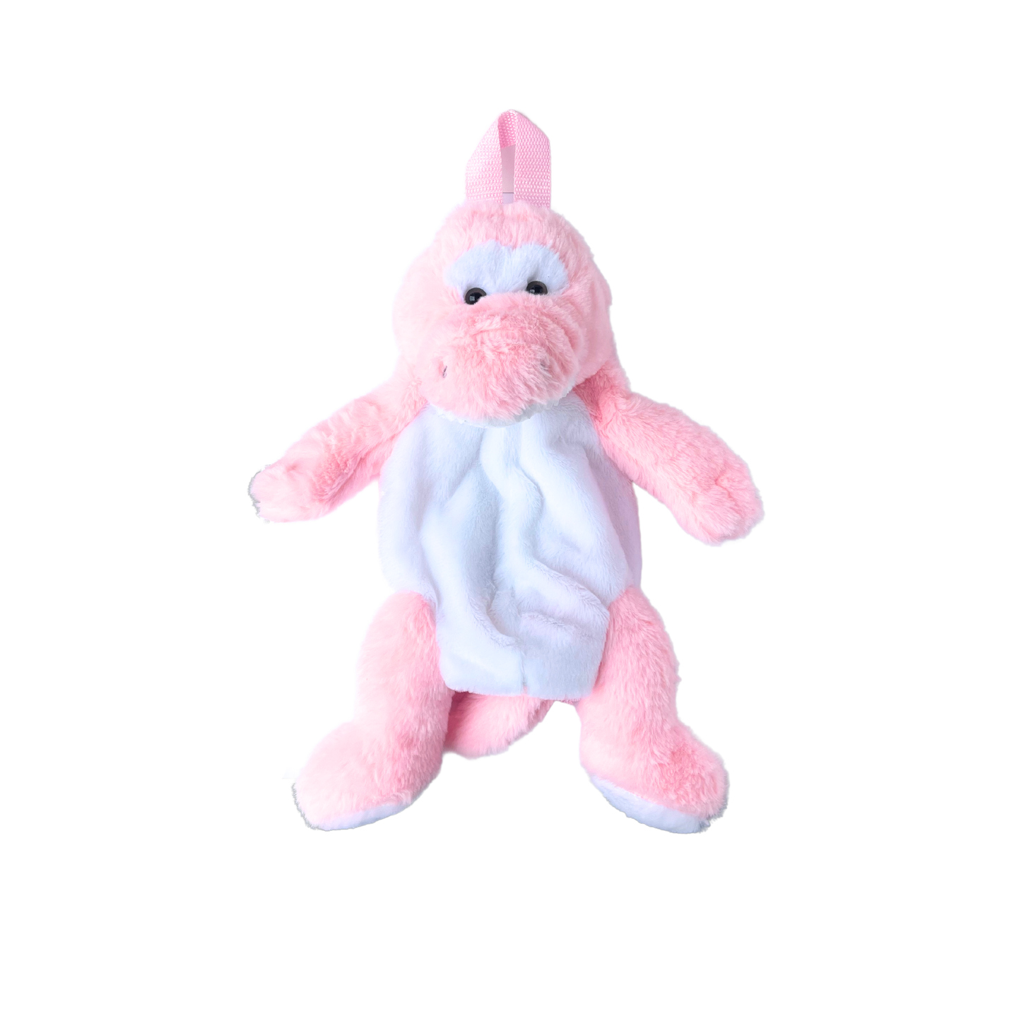 Plush Alligator Backpack - Pink