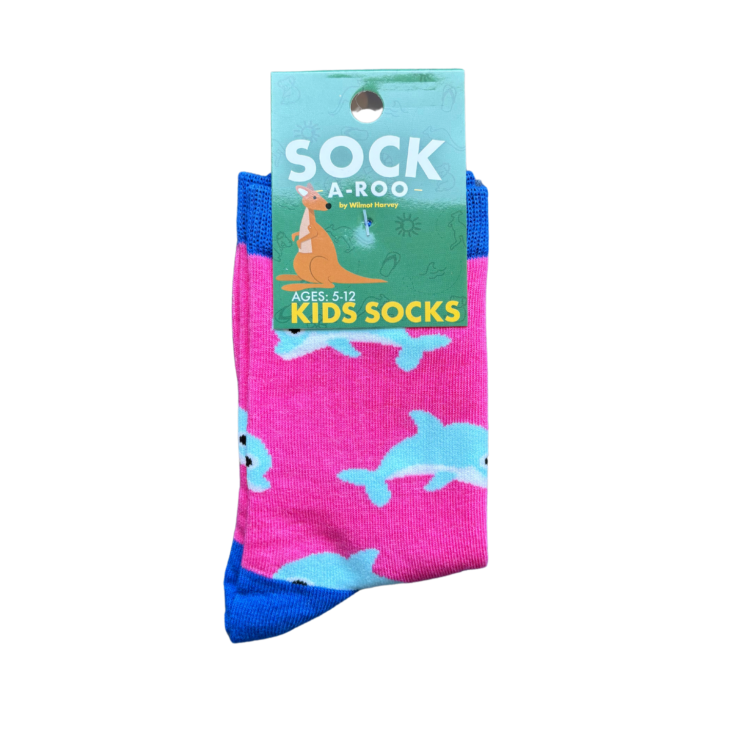 Sock-a-Roo Socks (Youth Size) - Dolphin