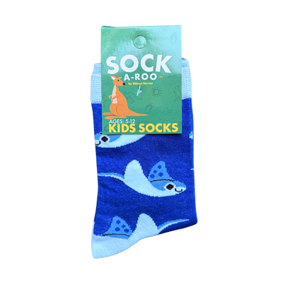 Sock-a-Roo Socks (Youth Size) - Stingray