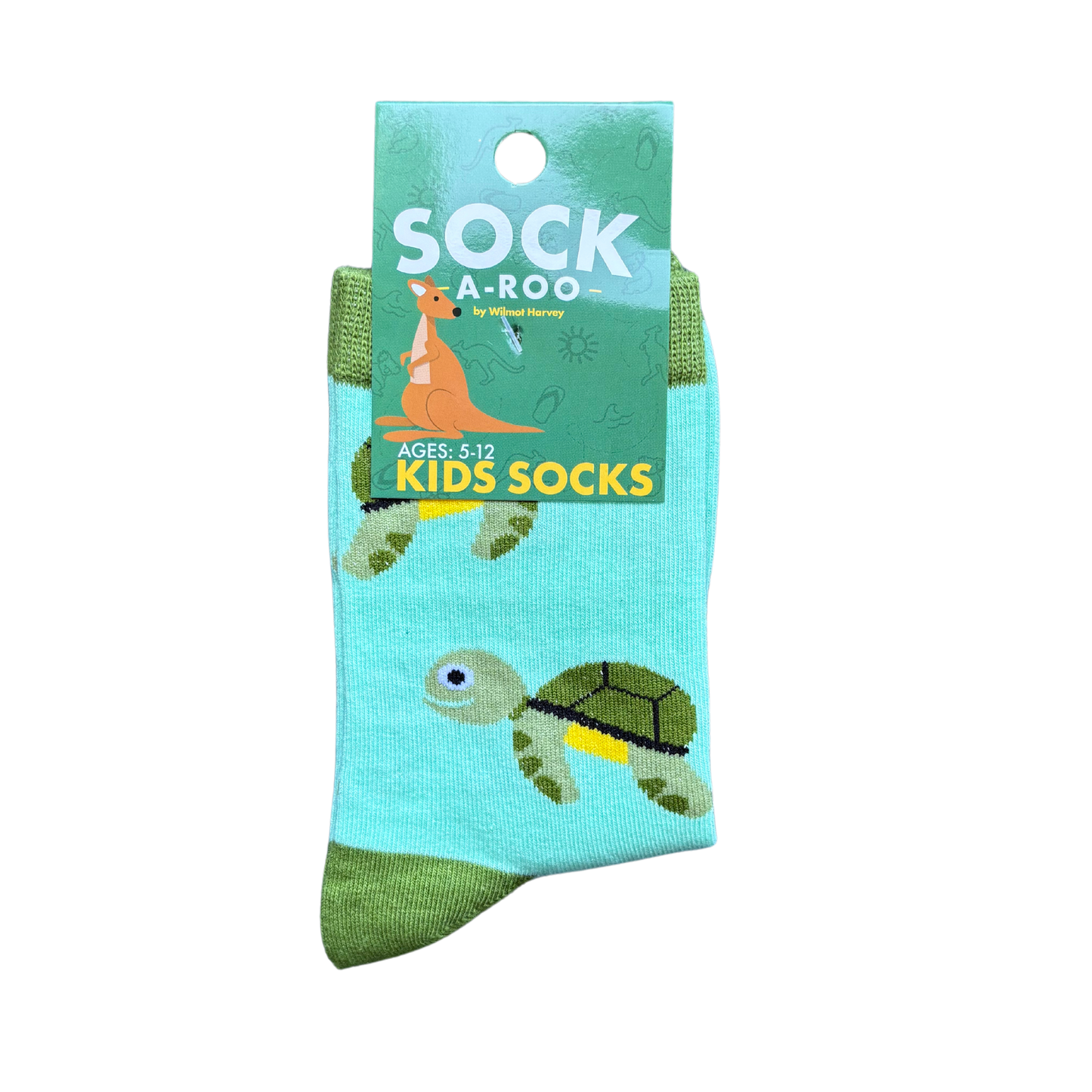 Sock-a-Roo Socks (Youth Size) - Turtle