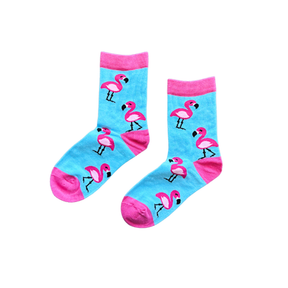 Sock-a-Roo Socks (Youth Size) - Flamingo