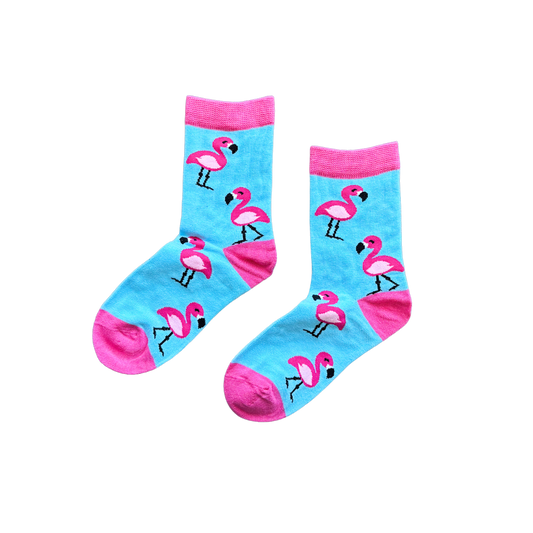 Sock-a-Roo Socks (Youth Size) - Flamingo