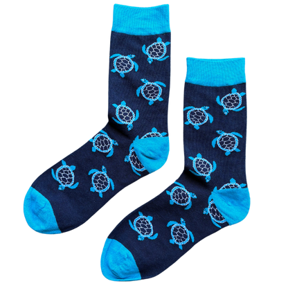 Sock-a-Roo Socks (Adult Size) - Turtle Navy