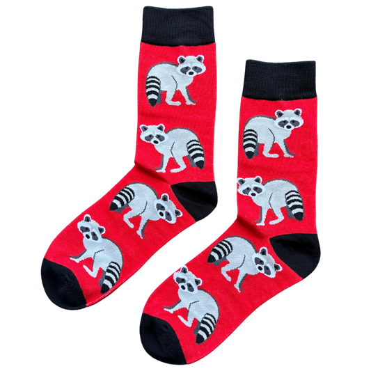 Sock-a-Roo Socks (Adult Size) - Raccoon