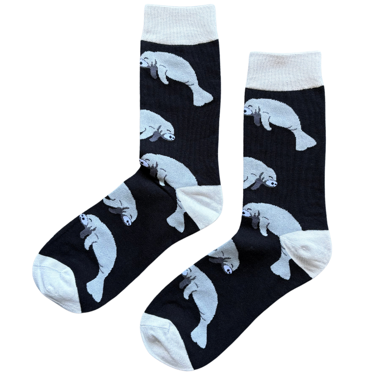 Sock-a-Roo Socks (Adult Size) - Manatee Black