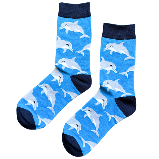 Sock-a-Roo Socks (Adult Size) - Dolphin