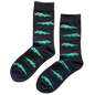 Sock-a-Roo Socks (Adult Size) - Alligator Black