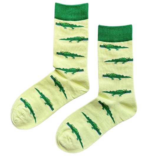 Sock-a-Roo Socks (Adult Size) - Alligator Green