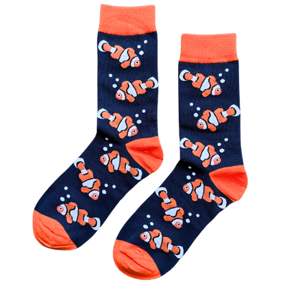 Sock-a-Roo Socks (Adult Size) - Clown Fish