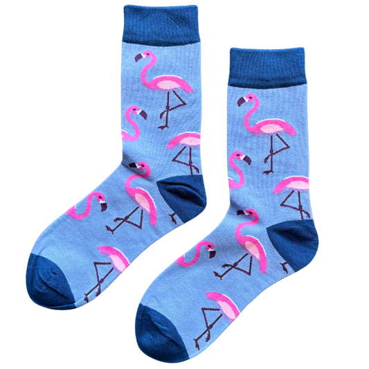 Sock-a-Roo Socks (Adult Size) - Flamingo