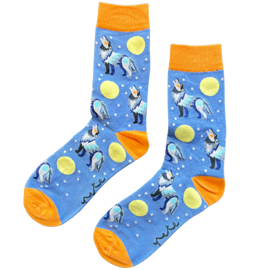 Sock-a-Roo Socks x Pete Cromer (Adult Size) - Wolf