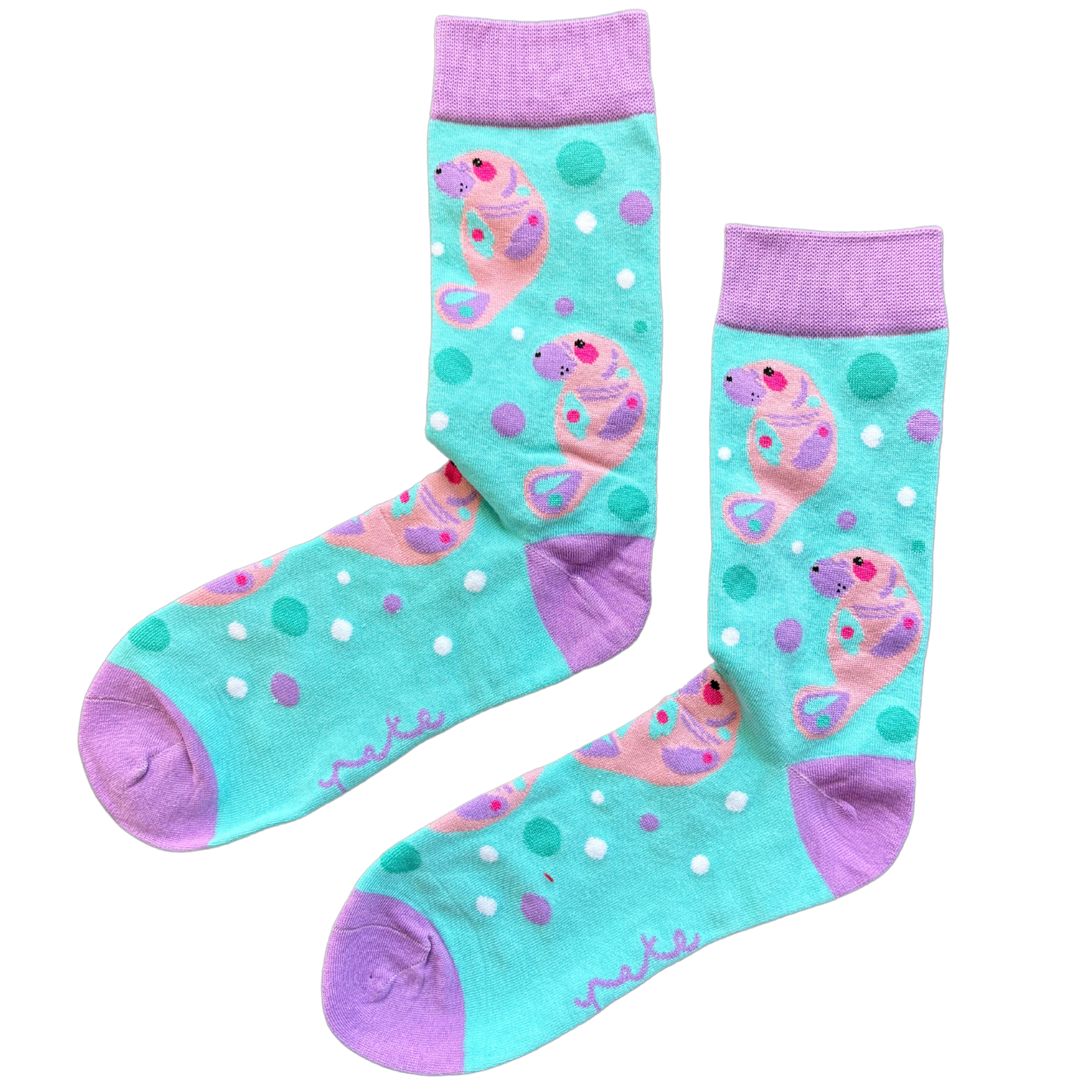 Sock-a-Roo Socks x Pete Cromer (Adult Size) - Manatee