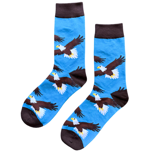 Sock-a-Roo Socks (Adult Size) - Bald Eagle