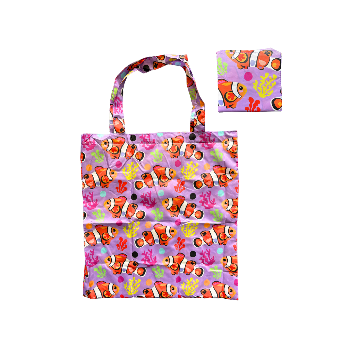 Pete Cromer Reusable Fold Up Shopping Bag - Clown Fish