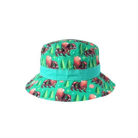 Pete Cromer Kid's Bucket Hat - Brown Bear