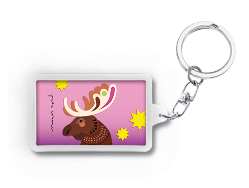 Pete Cromer 3D Keychain - Moose