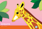 Pete Cromer 3D Postcard - Giraffe