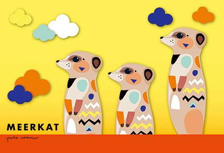 Pete Cromer 3D Postcard - Meerkat