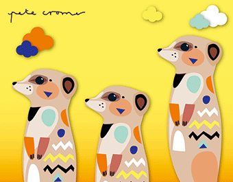 Pete Cromer 3D Magnet - Meerkat