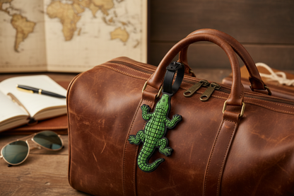 Luggage Tag - Alligator in travel setting