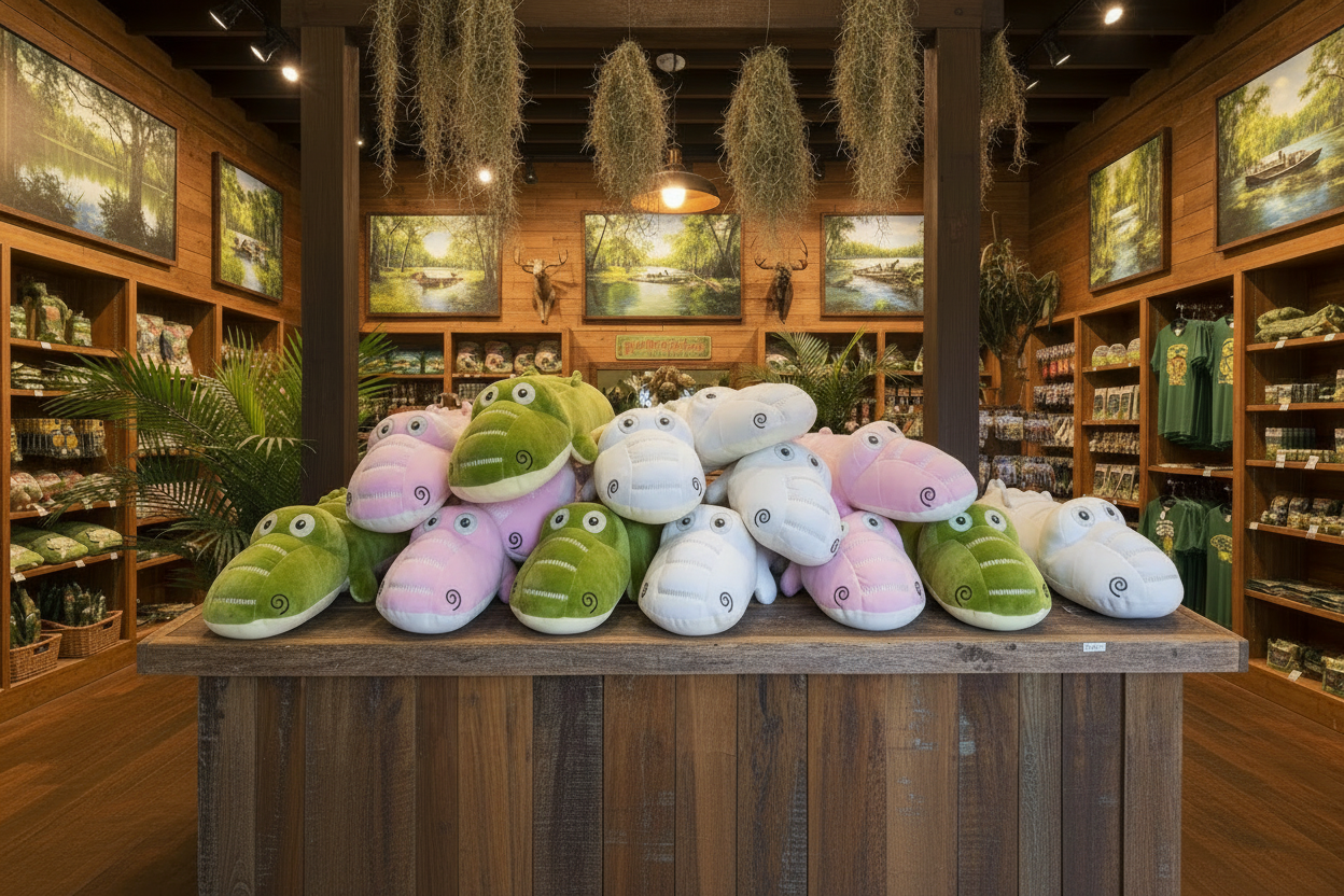 Plush Squishy Alligators - Table Raised Higher
